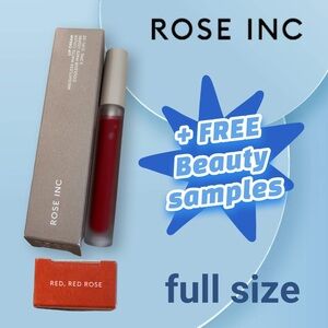 RARE✨HP✨🆕📦*BNIB* ROSE INC | FULL | Lip Cream Matte Liquid - True Red